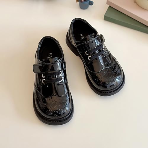 sfdgfhyf Children's Leather Shoes Spring Summer and Autumn British Style Master School Season Student Kids Size 8 Shoes Girls4