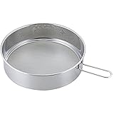 下村企販 こし器 粉ふるい うらごし 【日本製】 食洗機対応 2WAY 細かいアミ目 持ち手付き 丈夫な作り 26×19.4cm じゃがいも かぼちゃ 製菓 お菓子作り ステンレス ママクック 燕三条 35703