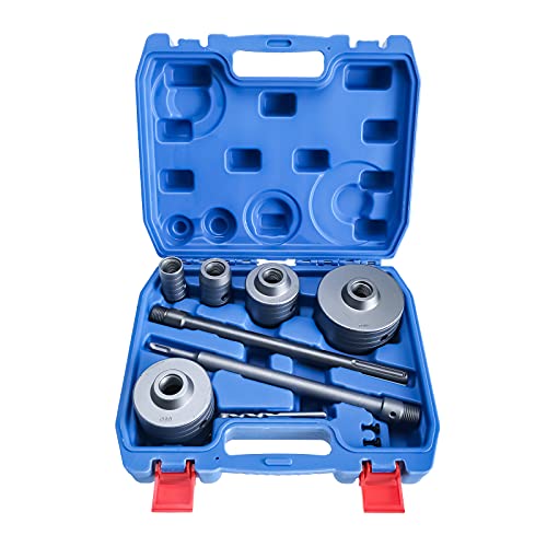 saw drill bit sets - Tysun 9 Pcs Concrete Hole Saw Set Masonry Hole Saw Set for SDS Plus Hammer Drills Hole Saw Drill Bit Set SDS Plus Shank for Brick Concrete Cement Stone Wall