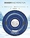 QPAU Snow Tube, 48 inch Inflatable Snow Sled for Kids and Adults, Heavy Duty Thickened Double Bottom with Sturdy Handles for Winter Outdoor Sport