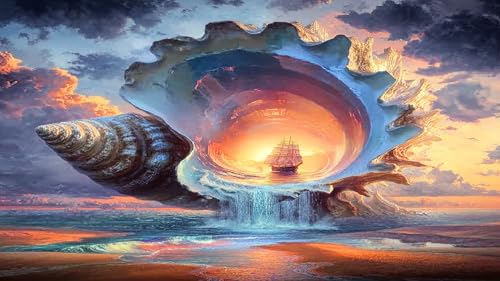 Puzzle de caracola imposible contra el estrés juego de 1000 piezas para concentración