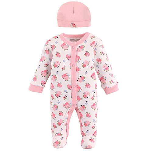 Image of Luvable Friends baby-girls Cotton Preemie Sleep and Play and Cap