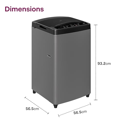 Image of Godrej 7.5 Kg 5 Star, AI Powered, Inbuilt Heater, Fills Tub At ~0 Water Pressure, Fully Automatic Top Load Washing Machine (WTEON ALP 75 5.0 FDAG GPGR, Graphite Grey)