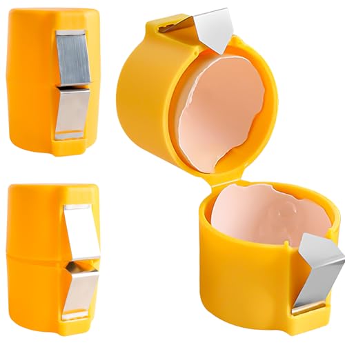 Zolunu Egg Shell Opener 2 Pcs Egg Topper Cutter Tool Egg Cracker Tool Egg Peeler Tool Handheld Egg Topper Cutter Tool Easy Egg Cracker Tool for Home Kitchen and Restaurant