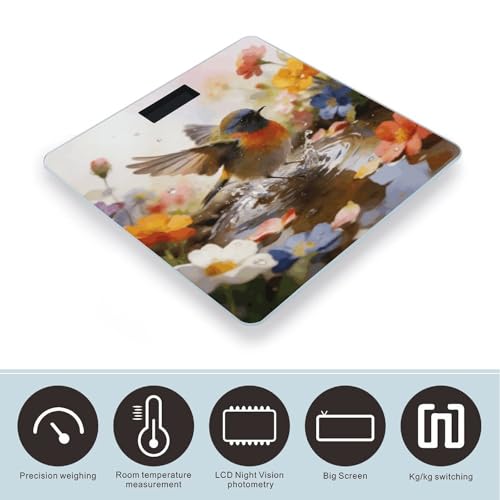 Báscula Digital de Baño con Plataforma de 10x10 pulgadas miniatura 3