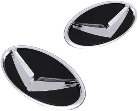 Front Hood Grill Rear Trunk V Eagle Emblem Badge 2-pc Set For 2008 2009 2010 2011 2012 2013 Kia Soul