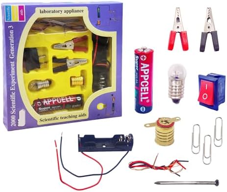 FunBlast Science Experiment Kit – Science Kit for Kids, STEM Kit, Electric Circuit Kit for Students, DIY Science Kit for Students, Science Experiment Kit - Random Color