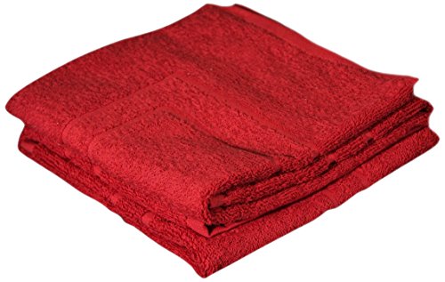 Gözze - Bath Mat, Set of 2, 100% Cotton, 50 x 70 cm - Bordeaux