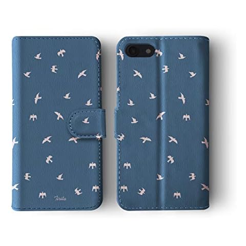 Tirita Flip Wallet Case Compatible with iPhone 7/8 / SE 2020 / SE 2022 Cover PU Leather Animals Print Cute Fashion Birds Cover