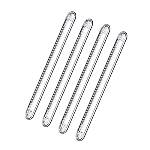 Cabinet Door Bumper, Clear Silicone Rubber Door Stopper Wall Protector, Adhesive Bumpers For Car Doors Drawers Shower Doors Toilet Lid (I-Long) #TOP17