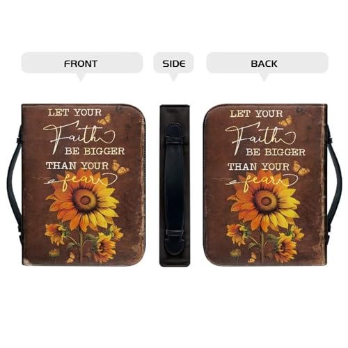 Psesaysky Sunflower Fall Women Bible Carrying Case - Multi-Purpose Bible Carrier - Lightweight Bible Cover for Woman - Large Size by Psesaysky - Used condition - Image 2