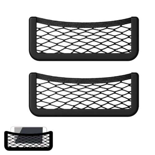 2 Pièces Rangement Van Aménagé, Filet Rangement camping car, Multifonctionnel Auto-Adhésif Voiture Pochette Stockage, pour Caravanes, Bateaux Et Maisons, Accessoires Voiture/Auto