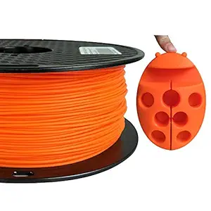 PLA Max PLA+ Orange Filament 1.75mm 3D Printer Filament 1kg 2.2lb 3D Printing Material Stronger Than Normal PLA Pro PLA Plus Filament CC3D Flamed Orange PLA Filament