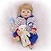 TOYSBBS Reborn Baby Doll 55cm 22 Pouce Vinyle Souple Réaliste Poupée Renaissance Panda Vêtements Jolie Fille Réel Mignon Poupée Jouet