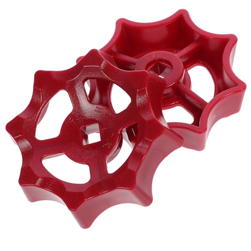 GARIOUANS 2 Manijas de Rueda y Diseño Chic Plástico Resistente Ideales para Cierre Fiable para Válvula Orificio Cuadrado de 7mm en Grifos y Compuertas de Agua