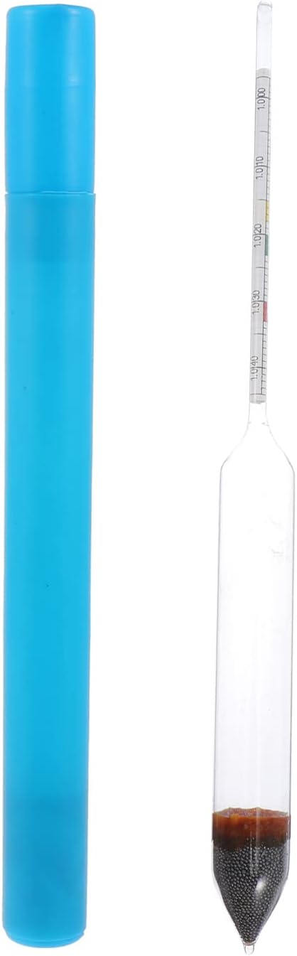 Mikikit 1pc Hydrometer Sea Water Densitometer Aquarium Areometer Densitometer for Fish Tank Sea Water Testing Tool Water Measuring Tester Professional Aquarium Test Tool Water Salimeter
