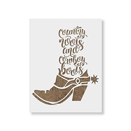 Country Roots Stencil for DIY Projects