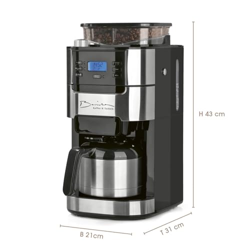 Cafetera de filtro con molinillo permanente para evitar café recalentado 8