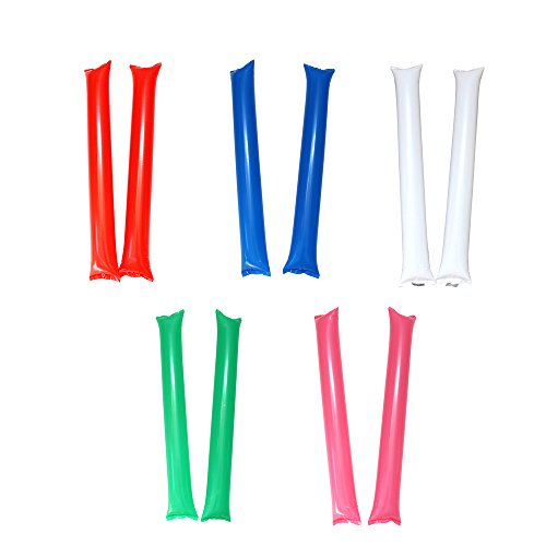 50 PCS Thunder Sticks, Inflatable Stadium Noisemakers Bam Bam Cheer