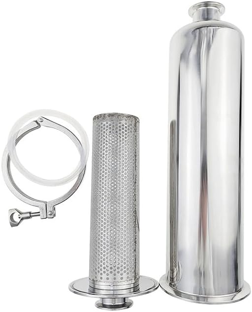 Tri Clamp Filter Stainless Steel SS304 Pipe Straight Filter 150 Mesh Filter, for Machinery Manufacturers Parts(OD51mmxferrule64)