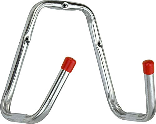 Connex Wandhaken 240 x 235 x 140 x 120 mm - Belastbar bis 45 kg - Mit schützender Gummikappe - verzinkt / Universalhaken / Montagehaken für Garage / Werkstatthaken / Ordnungshelfer / DY222015