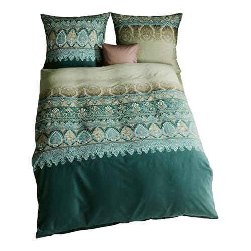 Kaeppel Mako-Satin Bettwäsche Opulence grün