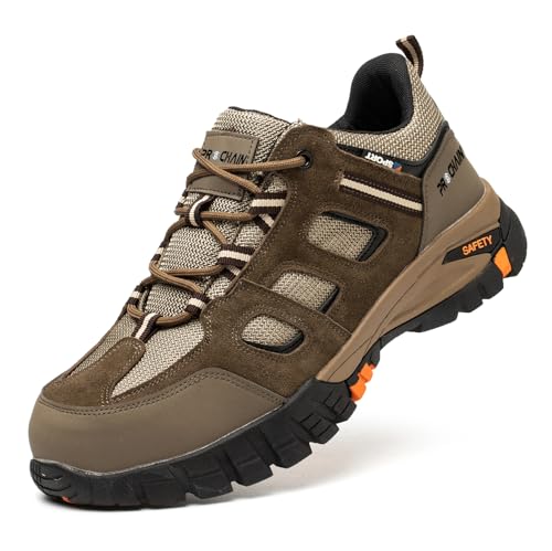 Arbeitsschuhe Sicherheitsschuhe Herren Damen Leicht Stahlkappenschuhe rutschfest Security Atmungsaktive Shoes