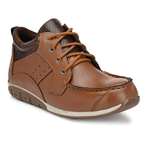Ozarro Leather Steel Toe Safety Shoes for Mens Tan Amazon.in