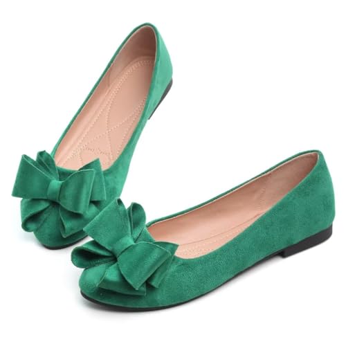 Image of TN TANGNEST Women Fashion Bowknot Flats Comfort Pointed Toe Dress Shoes