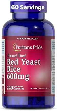 Puritan's Pride Red Yeast Rice 600 mg-240 Capsules