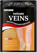 Varicose Veins Patches Dredge Vein Smoothing Varicose Veins Reduce Swelling Relieve Pain Instant Relief From Muscular Pain Improve Blood Circulation Skin Friendly (12pcs)