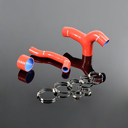 Y-pipe Intercooler Turbo Silicone Tube Kit Clamps Replacement For Subaru Impreza GDB MK8 WRX 2001-2004 02 03 Red 3PCS