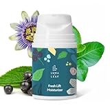 LUMA & LEAF Fresh Lift Peptide Moisturizer | Daily Anti-Aging Face Cream with Hyaluronic Acid & Hibiscus for Firming & Glow | Lightweight Facial Moisturizer for Fine Lines & Wrinkles | 1.7 fl oz