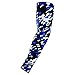 Arm Sleeve, COOLOMG (One Piece) Youth Adult Compression Elbow Sleeve for Cycling Basketball Baseball Driving Outdoor Sport Digital Camo Blue Navy X-Small
