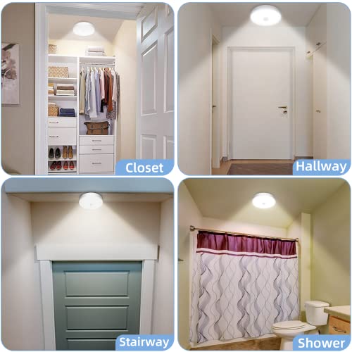 Rechargeable Motion Sensor Light Indoor, 7.4 Inch Closet Lights Motion Sensored With 300Lm, 7000Mah, 3000K/5000K, Battery Powered Ceiling Light For Closet Stair Pantry Bathroom Hallway Shed Garage #TOP5
