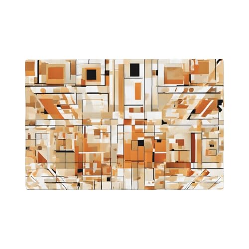 Set de table imitation lin anti-rayure et lavable pour table en bois