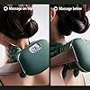 SQUADO Massaggiatore Cervicale Elettrico Shiatsu con Impastamento Profondo e Riscaldamento – Dispositivo Ricaricabile USB per Massaggio di Collo e Spalle, Portatile per Casa e Ufficio