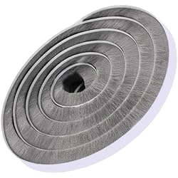 5M Burlete Ventana Corredera,Burletes para Ventanas Correderas,Burlete Persiana,Burlete Puerta Corredera,A Prueba de Viento y Polvo,para Ventanas,Puertas Correderas,Armarios,9mm(B) x 15mm(D)