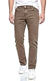 pantalones vaqueros marrones DISEÑO DESTACADO: Los pantalones denim slim fit para hombre tienen un diseño clásico de cinco bolsillos, una bragueta de botones resistente y unas costuras perfectas y finas que combinarán a la perfección con tu vestuario. ighlightesignnkn-D Disponibles en negro, caqui, gris claro, gris azulado, verde y marrón.