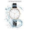 IBSO Women Watches Leather Mesh Strap Round Case Analog Fashion Ladies Wrist Watches