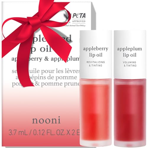 NOONI Korean Lip Oil Set (Appleberry & Appleplum)