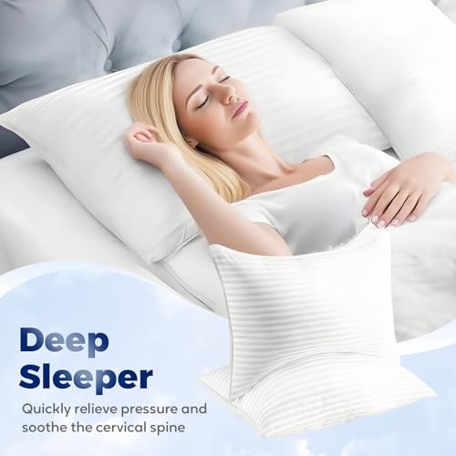 Almohada de poliéster tamaño Queen cómoda y transpirable miniatura 3