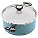 Farberware 17494 Ceramic Nonstick Cookware Set / Pots and Pans Set - 12 Piece, Blue Aqua