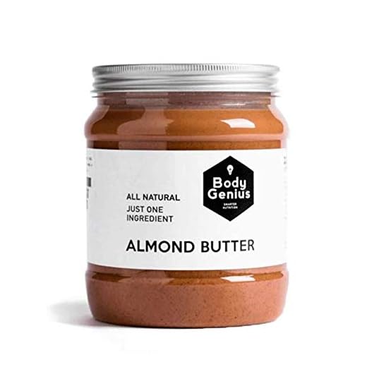 BODY GENIUS Almond Butter. Contiene SOLO y nada más que Almendras. Made in Spain. 1000 gr