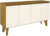 Buffet Quartzo 04 portas Nature/Off White
