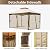 TRUNBACK 10x13FT Outdoor Gazebo for Patio, Spacious Hardtop-Gazebo with Mosquito Netting & Waterproof Curtains, Durable Metal Frame for Garden Lawns (Brown)