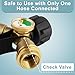 SHINESTAR Propane Tank Splitter with Gauge, Propane Y Splitter for BBQ Grills, Camping Stoves, Gas Burners, Heater and More