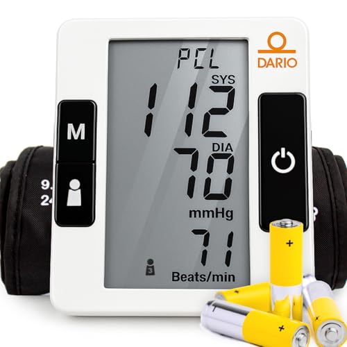 Dario Premium Blood Pressure Monitor for Home Use – Smart, Reliable & Easy to Use, Adjustable Arm...