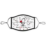 Spreadshirt Sheepworld Ohne Liebe Ist Alles Doof. Mund-Nasen-Bedeckung Verstellbar Groß, Weiß/Schwarz