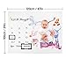 Baby Monthly Milestone Blanket - Soft Flannel Fleece Baby Photo Blankets, Baby Girl Milestone Blanket for Newborn Baby Shower, Includes Month Marker and Frame